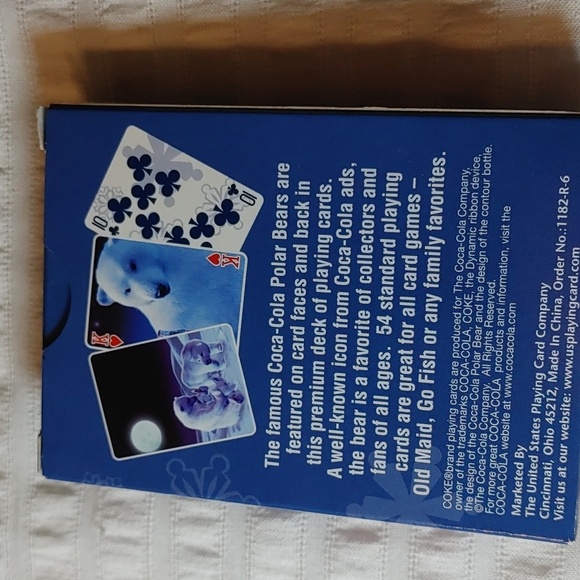 2/$30 2005 Collectible Coca- Cola Polar Bears Tin with 2 decks of Playing Cards - Picture 6 of 9